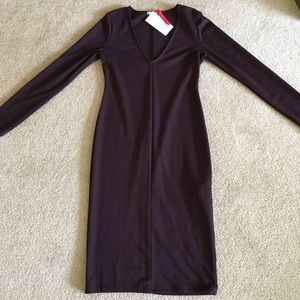 NWT Zara Purple Bodycon Dress, size L